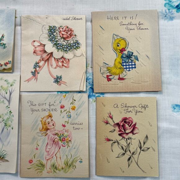 Lot of Kitsch Shower Cards and Wedding Cards - Picture 3 of 10